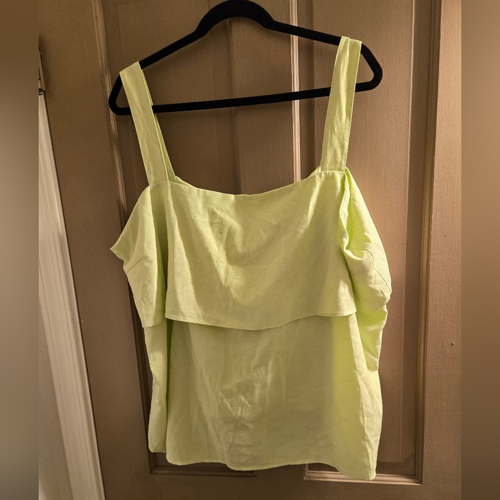 New Heatherly 3x light lime green tank